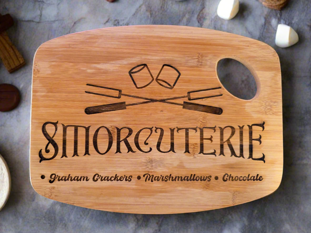 "Smorecuterie" Wood Cutting Board