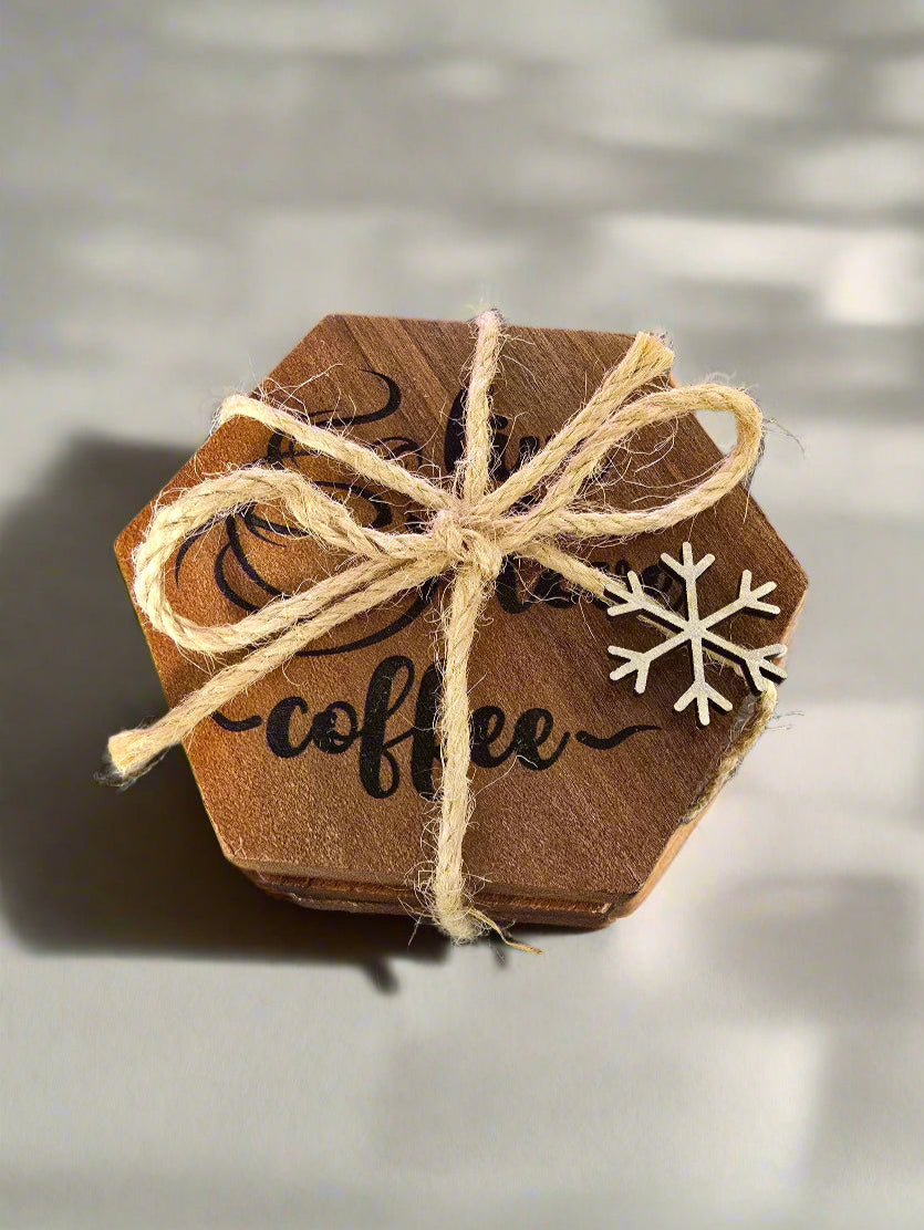 Set of 4 "Coffee" Themed Coasters
